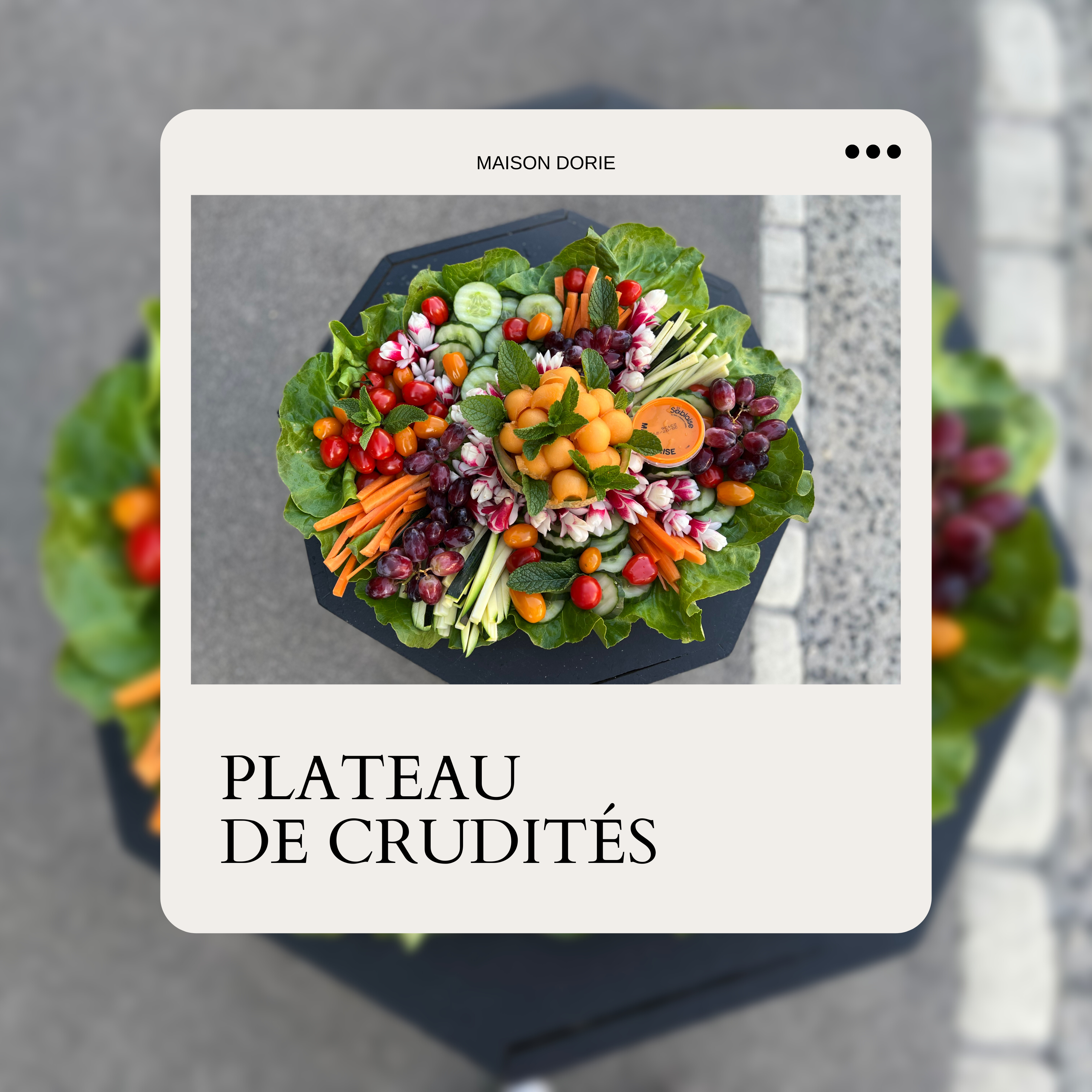 plateau de crudités